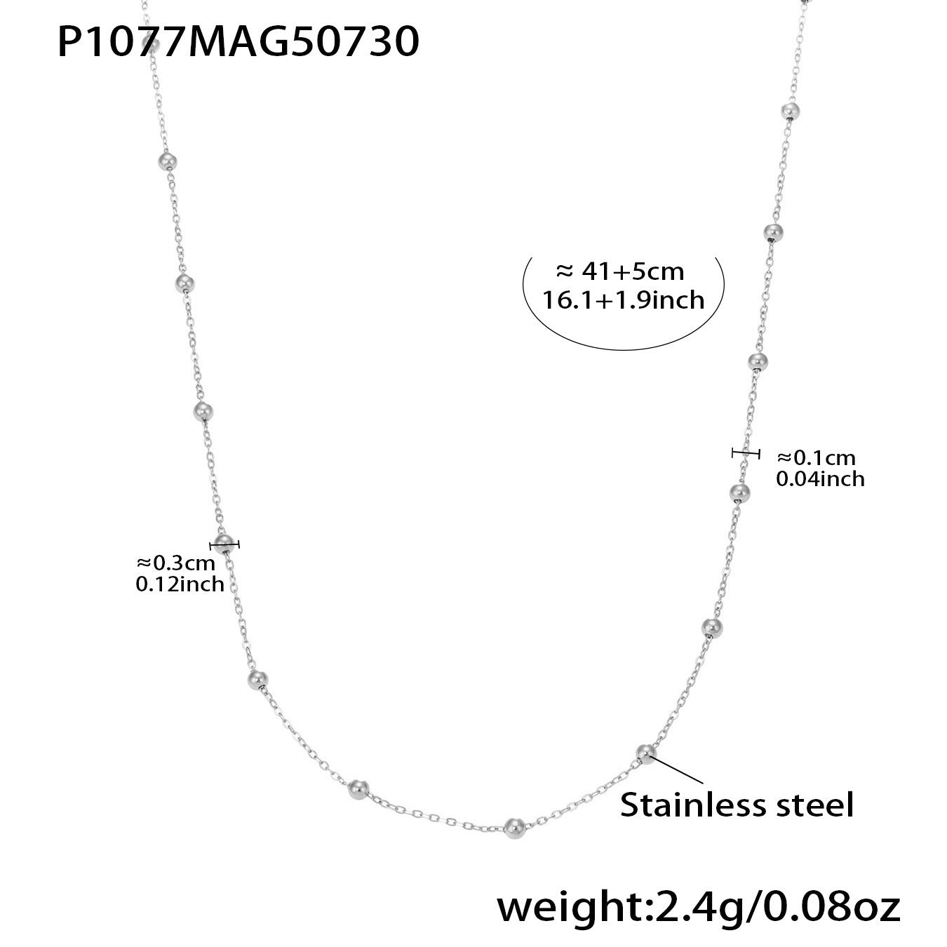 Ferris Wheel Stainless Steel DIY Zircon Necklace Fashionable All-Match Personalized