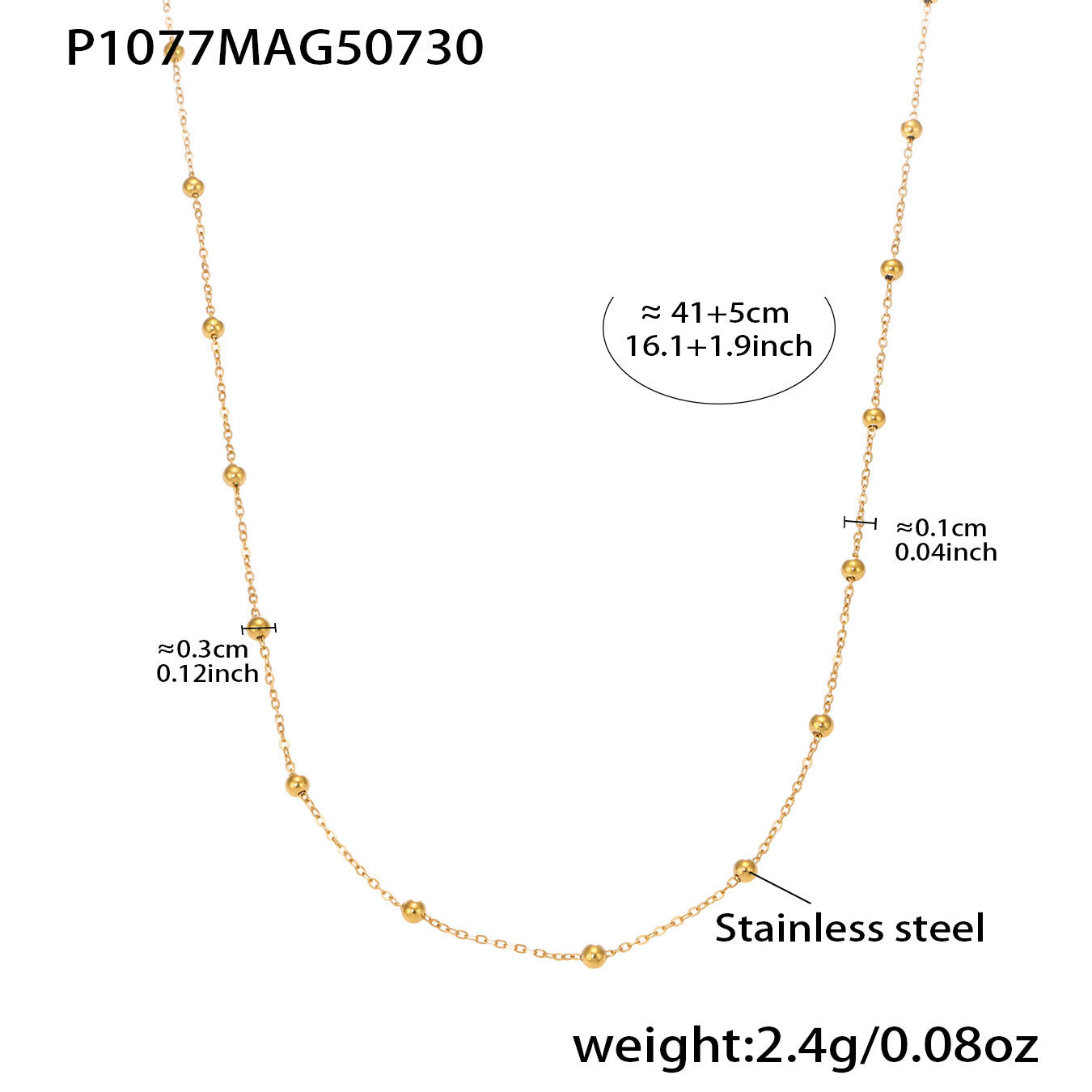 Ferris Wheel Stainless Steel DIY Zircon Necklace Fashionable All-Match Personalized