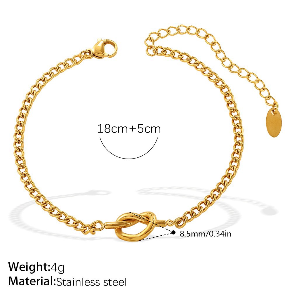 26-letter Pendant Knotted Heart Necklace For Women