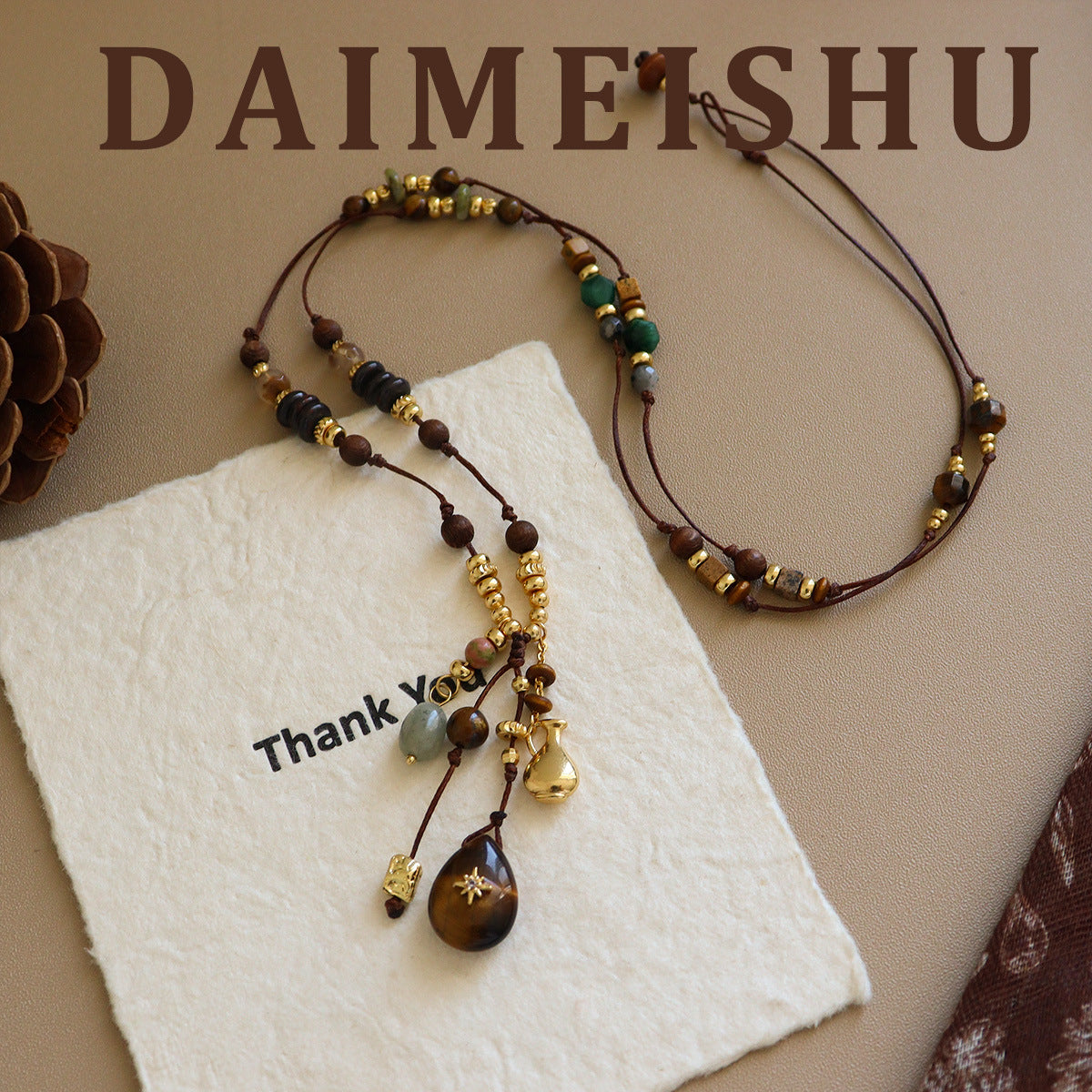 Natural Stone Agate Necklace And Bracelet Accessories For Women